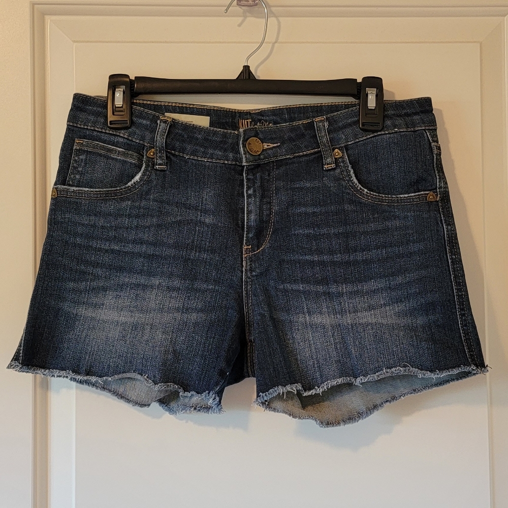 Like New Kut from the Kloth Gidget Mid Rise Fray Short 4